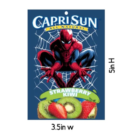 spider man capri sun juice pouch labels-spider man party-spiderman -capri sun - Picture 3 of 4